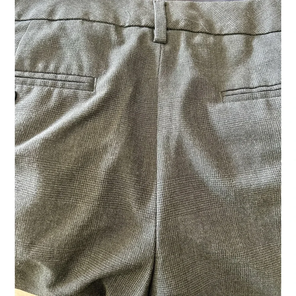 GAP 'Perfect Trouser' Womens 6L Tall Flare Boot‎ Subtle Gray Plaid Pants Career